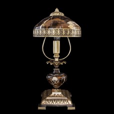 Настольная лампа из камня НК-О-02 ОВМ Черный мрамор