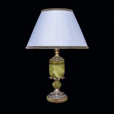 Настольная лампа из камня НК-О-10 Зеленый оникс